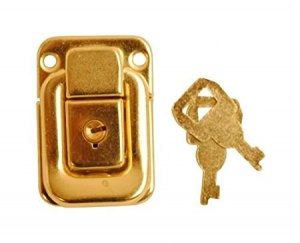 Case Lock Electroplated Brass